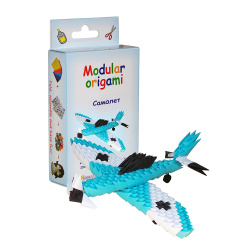 Комплект Модулно оригами Син самолет