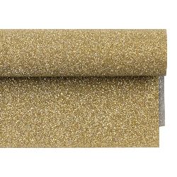 Double-Sided Wrapping Paper, 700x500 mm, with Glitter, Silver/Gold