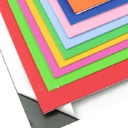 Material EVA / cauciuc microporos / 2 mm A4 20x30 cm culori adezive ASORTE -10 coli