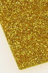 EVA Foam Glitter Gold, A4 Sheet 20x30cm 2mm