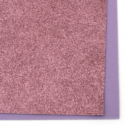 Material EVA / cauciuc microporos / 2mm A4 20x30 cm cu roz brocat