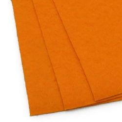 Felt Sheet, DIY Crafts Sewing Decoration 1 mm A4 20x30 cm color orange light -1 piece