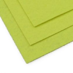 Acrylic Craft Felt, 1 mm Thick, A4 Size (20x30 cm), Light Yellow Color - 1 Sheet