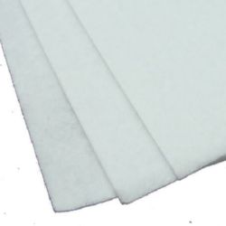 Fabric Felt Sheet, DIY Crafts Sewing Decoration 2 mm A4 20x30 cm color white -1 pc