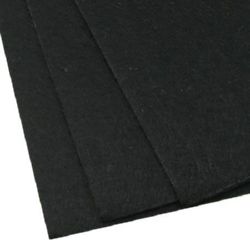 Черен филц на лист 2 мм A4 20x30 см -1 брой