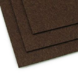 Fabric Felt Sheet, DIY Crafts Sewing Decoration 2mm A4 20x30 cm color brown dark -1 piece