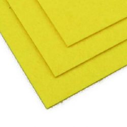 Fabric Felt Sheet, DIY Crafts Sewing Decoration 2 mm A4 20x30 cm color yellow light -1 piece