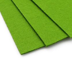Φύλλο τσόχας 3 mm A4 20x30 cm χρώμα πράσινο γρασίδι -1 τεμάχιο