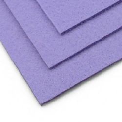 Felt Fabric Sheet, DIY Craftwork Scrapbooking 3 mm A4 20x30 cm color purple pale -1 pieces