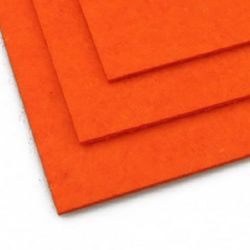 Φύλλο τσόχας 3 mm A4 20x30 cm πορτοκαλί-1 τεμάχιο 