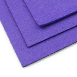 Felt Fabric Sheet, DIY Craftwork Scrapbooking 3 mm A4 20x30 cm color purple -1 pc