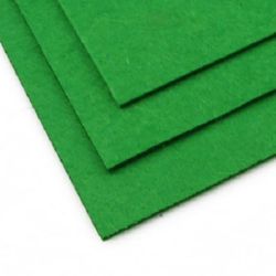 Felt Sheet, 3 mm Thick, A4 Size (20x30 cm), Green Color - 1 Sheet