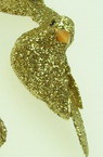 Гълъби от стиропор със златен брокат 32x17 мм -5 броя