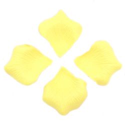 Decorative Paper Leaf  lemon yellow -144 pieces