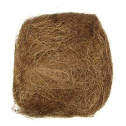 Artificial brown coconut grass for home decoration projects - 50 grams