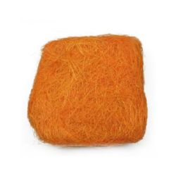 Διακοσμητικό χόρτο πορτοκαλί -50 γραμμάρια