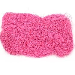 Coconut Grass Artificial, Decoration Decoupage DIY dark pink - 50 grams