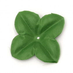 Green Textile Leaves, 60 mm - 5 grams approximately 25 pieces