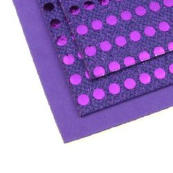 EVA Foam Purple Glossy Points, A4 Sheet 20x30cm 2mm DIY Scrapbooking & Decoration