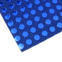 EVA Foam Blue Glossy on Points, A4 Sheet 20x30cm 2mm DIY Scrapbooking & Decoration