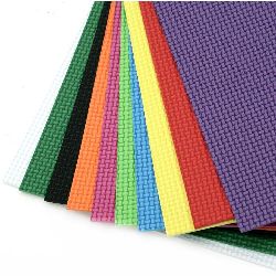 Stoc epuizat. Primeste notificare pe email cand produsul revine in stoc Material EVA / cauciuc microporos / 2 mm A4 20x30 cm culori asortate gofrate -10 coli