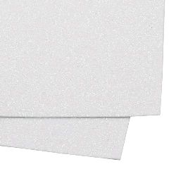 EVA Foam Glitter White, A4 Sheet 20x30cm 2mm DIY Craft, Decoration 