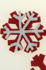 Snowflake felt, 35 mm - 10 pieces