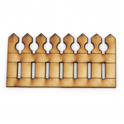 Wooden Fence for Decoration, 60x115 mm - 2 Pieces