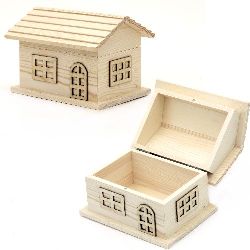 Cutie din lemn casa de bijuterii 160x135x120 mm