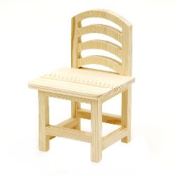 Wooden chair for decoration 95x90x155 mm 