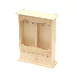 Cutie din lemn 190x50x250 mm pentru chei cu sertar
