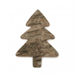 Christmas Wooden figures Fir tree 54x80 mm - 4 pieces
