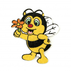 Ξύλινη μέλισσα 41x35x2 mm -10 τεμάχια