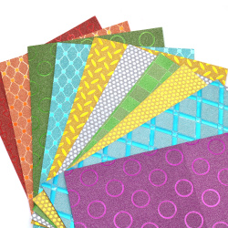 EVA Foam Sheets / ASSORTED Colors and Prints / 2 mm, A4 (20x30 cm) - 10 pieces