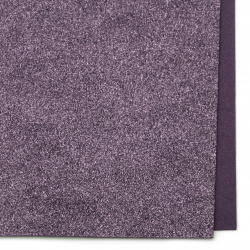 Material EVA / cauciuc microporos / 2 mm A4 20x30 cm cu brocart violet