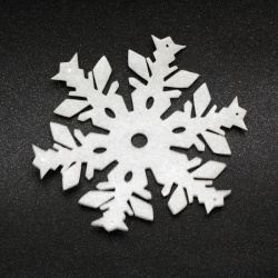 Снежинка от пенополиетилен 190x190x5 мм - 6 броя