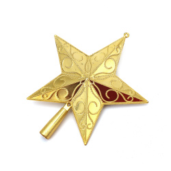Christmas Star Tree Topper / 200x230 mm / Gold Color