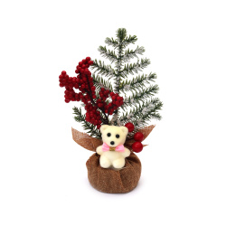 Christmas Decoration - Bear and Twigs / 140x230 mm