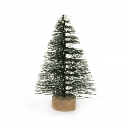 Christmas tree for decoration  75~90x35~45 mm - green on a stand