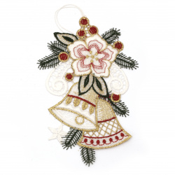 Not Available Online. You can also buy at EM ART stores and at +359 884 000 893 Christmas decoration lace handmade 145x95 mm Christmas bells