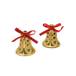 Christmas Decoration Toys: Bells 34x29 mm - 12 Pieces