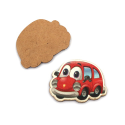 Car made of MDF for decoration 45x33 mm - 2 pieces