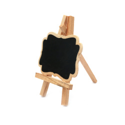 Mini Wooden Art Easel Stand 85x120 mm with Blackboard 85x60 mm