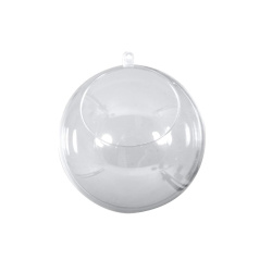 Transparent Plastic Ball, 2 Parts, 130 mm, with a 75 mm Opening