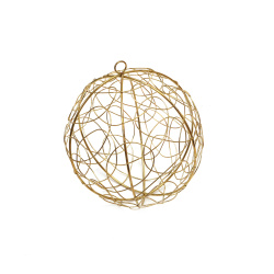 Metal Ball for Decoration, 95 mm, gold color