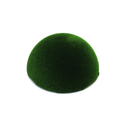 Decorative Styrofoam Half-Sphere Covered with Moss 150x75 mm - 1 piece