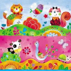 Napkin for Decoupage Decoration, 3-ply, 33x33 cm, 1 piece
