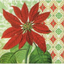 3-Ply Paper Napkins for Decoupage / Flower / 33x33 cm - 1 piece