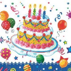 Napkin for Decoupage Decoration, 3-ply, 33x33 cm, 1 piece