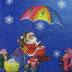 Not Available Online. You can also buy at EM ART stores and at +359 884 000 893 Napkin for Decoration Decoupage Santa Claus 2-ply, 33x33cm, 1 piece